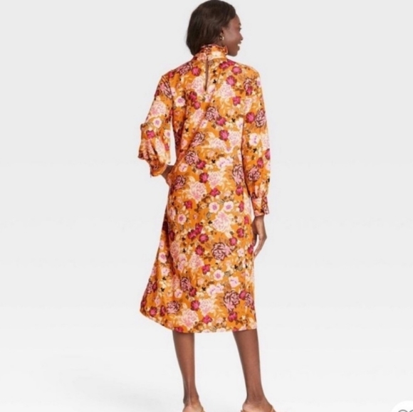 WHO WHAT WEAR Autumn Bloom Shift Dress - Picture 4 of 6